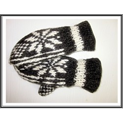 Woolen gloves off-white /...